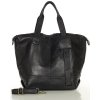 Mazzini Marco Čierna veľká kožená shopper kabelka A4