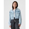 GAP Detská džínsová crop bunda Modrá XS Modrá Modrá GAP Detská džínsová crop bunda Modrá XS Modrá Modrá