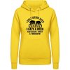 AWDis Hoodie Mikina - Pivo Pijem Včera, dnes a Zajtra - Slnečná žltá - XL - Dámske AWDis Hoodie Mikina - Pivo Pijem Včera, dnes a Zajtra - Slnečná žltá - XL - Dámske