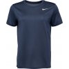 Nike Dámske tréningové tričko NK DF TEE RLGD LBR tmavo modrá biela