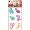 Dočasné detské tetovanie farební dinosaury Dočasné detské tetovanie farební dinosaury