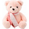 LeanToys Plyšový medvídek se šálou růžový 35 cm LeanToys Plyšový medvídek se šálou růžový 35 cm