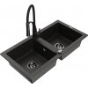 MEXEN/S MEXEN/S - Mario granitový drez 2-bowl vrátane batérie Aster, čierna/zlatá metalik 6504-75-73450-70-B MEXEN/S MEXEN/S - Mario granitový drez 2-bowl vrátane batérie Aster, čierna/zlatá metalik 6504-75-73450-70-B
