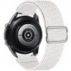 eses Nastaviteľný nylónový elastický loop remienok pre smart hodinky 20 mm Farba: biela