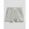 Baby kraťasy GAP logo Sivá 12-18M Sivá Sivá Baby kraťasy GAP logo Sivá 12-18M Sivá Sivá