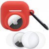 AppleKing 3v1 sada silikónového obalu a ochrannej fólie na prednú a zadnú stranu pre AirPods 4 / AirTag 1 / 2 - červená - možnosť vrátiť tovar ZADARMO do 30tich dní AppleKing 3v1 sada silikónového obalu a ochrannej fólie na prednú a zadnú stranu pre AirPods 4 / AirTag 1 / 2 - červená - možnosť vrátiť tovar ZADARMO do 30tich dní