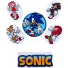 Cukrová sada zápichov ježko Sonic 6 ks Cukrová sada zápichov ježko Sonic 6 ks