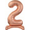 Balón fóliový 74cm 2 stojany B C Ružový/zlatý rozložený PBH Balón fóliový 74cm 2 stojany B C Ružový/zlatý rozložený PBH