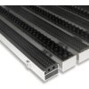 Hliníková gumová čistiace vstupná kefová vonkajšie rohož Alu Extra - 80 x 120 x 2,2 cm Hliníková gumová čistiace vstupná kefová vonkajšie rohož Alu Extra - 80 x 120 x 2,2 cm