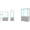 EXPOINT SPP Výstavná vitrína s plným podstavcom Název: rozmer: 100 x 100 x 70+100cm
