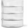 ferm Living Jedálenská misa Ripple číra 12 cm 4 ks ferm Living Jedálenská misa Ripple číra 12 cm 4 ks