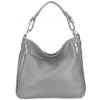 Diva Kožená dámska kabelka Romina sivá Diva Kožená dámska kabelka Romina sivá