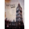 Ceduľa Big Ben Londín - ceduľa 30cm x 20cm Plechová tabuľa Ceduľa Big Ben Londín - ceduľa 30cm x 20cm Plechová tabuľa