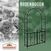 Gardebruk Oblúk na ruže ROMANCE s bránkou, 225x115X37CM, čierna 101553 Gardebruk Oblúk na ruže ROMANCE s bránkou, 225x115X37CM, čierna 101553