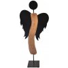 Anjel z mangového dreva a čierneho plechu Black, 65 cm Anjel z mangového dreva a čierneho plechu Black, 65 cm