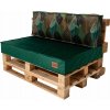 Golden Garden Paletové sedenie GG44 podsedák a vankúš 120cm x 80cm x 15cm smaragdová vzor kvety Golden Garden Paletové sedenie GG44 podsedák a vankúš 120cm x 80cm x 15cm smaragdová vzor kvety