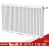 Panelový radiátor Stelrad NOVELLO 8, 33VK+K+S 600x700 Panelový radiátor Stelrad NOVELLO 8, 33VK+K+S 600x700
