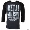 tričko street METAL MULISHA FIRST RAGLAN L/S Čierna tričko street METAL MULISHA FIRST RAGLAN L/S Čierna
