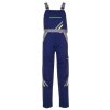 Planam VISLINE Pracovné nohavice na traky Námornícka modrá Žltá Zinková