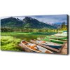 Foto obraz na plátne Lodě na jazere 100x50 cm Foto obraz na plátne Lodě na jazere 100x50 cm