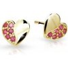 Cutie Jewellery Detské náušnice zo žltého zlata C2160-30-X-1 fuchsiová Cutie Jewellery Detské náušnice zo žltého zlata C2160-30-X-1 fuchsiová