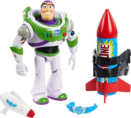 Mattel Toy Story 4 Príbeh Hračiek 18 cm Buzz Rakeťák + Raketa
