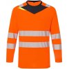 Portwest tričko DX416 Hi-Vis dlouhý rukáv vystražné Oranžová/čierna L