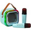 MG Sing Set V2 Bluetooth Karaoke mikrofóny + reproduktor modrý