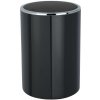 Wenko | WENKO 22558100 - Kôš INCA 18,5x25,5 cm čierna/lesk. chróm | WE0203 Wenko | WENKO 22558100 - Kôš INCA 18,5x25,5 cm čierna/lesk. chróm | WE0203
