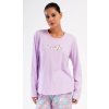 Vienetta Dámske pyžamo dlhé Marie: světle fialová 4XL Vienetta Dámske pyžamo dlhé Marie: světle fialová 4XL