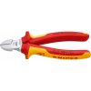 Knipex Bočné štiepacie kliešte, chróm., izolované viackomp.návleky VDE, 160 mm Knipex Bočné štiepacie kliešte, chróm., izolované viackomp.návleky VDE, 160 mm