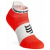 Compressport Pro Racing Socks v4.0 Run Low ponožky fluo red white
