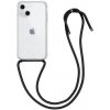 TopQ iPhone 13 mini silikón s čiernou šnúrkou čiré TopQ iPhone 13 mini silikón s čiernou šnúrkou čiré