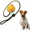 Lopta pre psa Dingo Hračka na aportovanie so šnúrkou Dingo 60 cm Lopta pre psa Dingo Hračka na aportovanie so šnúrkou Dingo 60 cm
