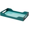 Printworks Ozdobná tácka SWELL 34 cm tyrkysová drevo