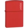 Benzínový zapalovač Zippo Red Matte w/Zippo Logo 26096 Benzínový zapalovač Zippo Red Matte w/Zippo Logo 26096