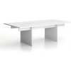 Rokovací kancelársky stôl SOLID + 2x prísed, 240x125 cm, biela Rokovací kancelársky stôl SOLID + 2x prísed, 240x125 cm, biela