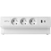 GTV Nábytková zásuvka Basco, 3 x zásuvka s uzemněním, USB A+C, kabel 1,5 m, bílá s montáží GTV Nábytková zásuvka Basco, 3 x zásuvka s uzemněním, USB A+C, kabel 1,5 m, bílá s montáží