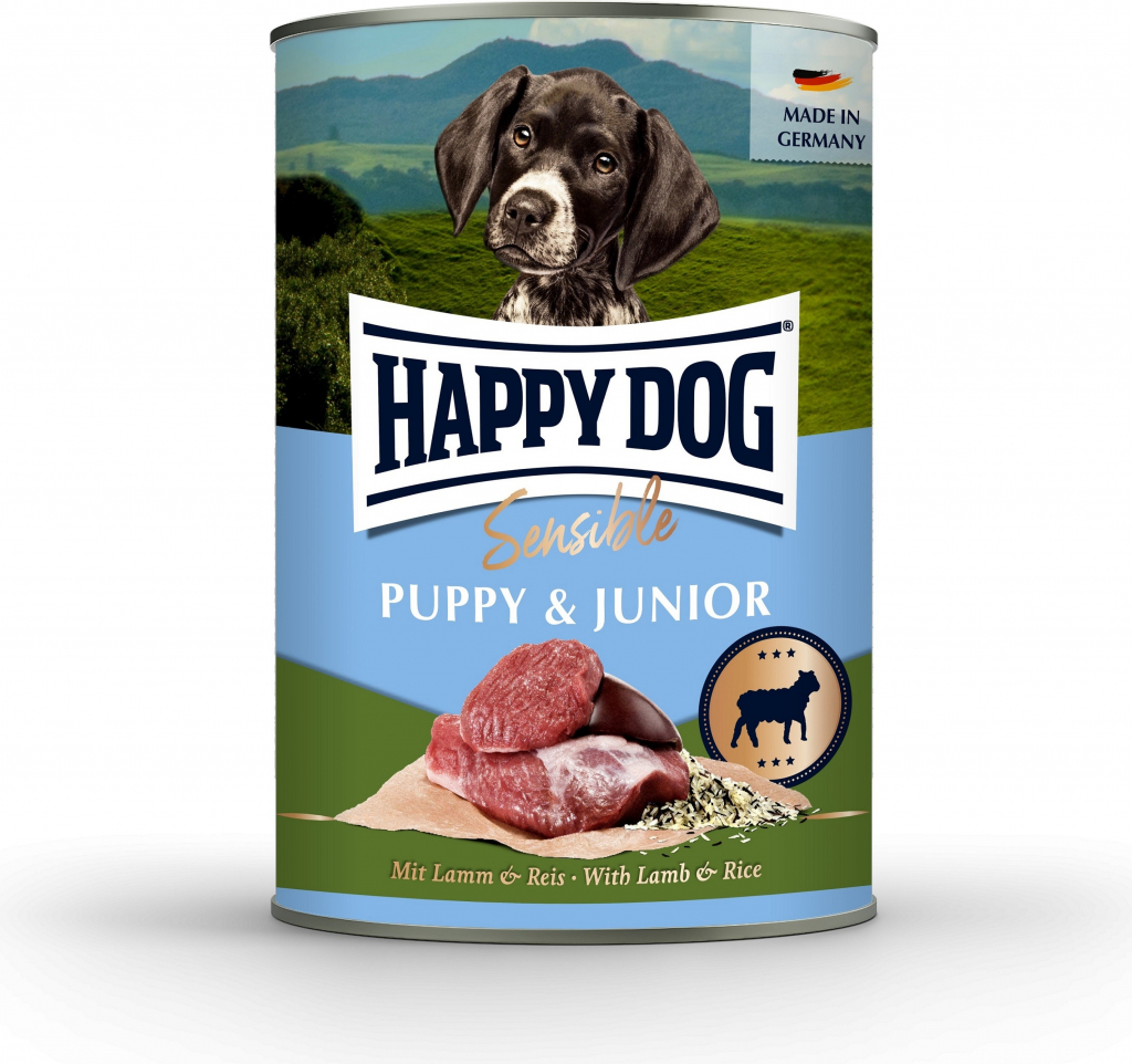 Happy Dog Sensible Puppy & Junior jahňacie 400 g