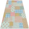 Módne vinylový koberec Módne vinylový koberec Patchwork rôznych kusov dww-w0014896 Módne vinylový koberec Módne vinylový koberec Patchwork rôznych kusov dww-w0014896