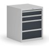 Závesný dielenský box k stolu G8, 4 zásuvky, 560 x 600 x 700 mm, grafit Závesný dielenský box k stolu G8, 4 zásuvky, 560 x 600 x 700 mm, grafit