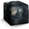 Sablio Taburet Cube Zaklínač Hrad: 40x40x40 cm