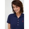 Polo tričko Polo Ralph Lauren dámsky,tmavomodrá farba,s golierom,211870245002 Polo tričko Polo Ralph Lauren dámsky,tmavomodrá farba,s golierom,211870245002