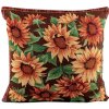 Gobelínová obliečka na vankúš slnečnice 45x45 cm - 1 ks 2 hnedá Gobelínová obliečka na vankúš slnečnice 45x45 cm - 1 ks 2 hnedá