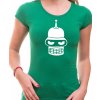 Fajntričko Tričko - Robot, Farba zelená, Strih/ Variant Dámsky Fajntričko Tričko - Robot, Farba zelená, Strih/ Variant Dámsky