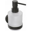 SAPHO - X-ROUND BLACK dávkovač mydla 200ml, mliečne sklo, čierna mat XR103B SAPHO - X-ROUND BLACK dávkovač mydla 200ml, mliečne sklo, čierna mat XR103B