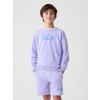 GAP 885750-03 dětská mikina s logem fialová
