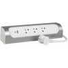 Legrand Slovensko, s.r.o. Predlžovačka rohová 3x2P+T USB A+C 1,5mm2 1m kábel biela/hliník - 049406 Legrand Slovensko, s.r.o. Predlžovačka rohová 3x2P+T USB A+C 1,5mm2 1m kábel biela/hliník - 049406