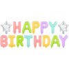 PartyDeco Balónik fóliový Happy Birthday mix farieb 395 x 35 cm PartyDeco Balónik fóliový Happy Birthday mix farieb 395 x 35 cm