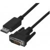 LAE Lanberg CA-DPDV-10CU-0010-BK káblový adaptér 1m DisplayPort DVI-D Black LAE Lanberg CA-DPDV-10CU-0010-BK káblový adaptér 1m DisplayPort DVI-D Black